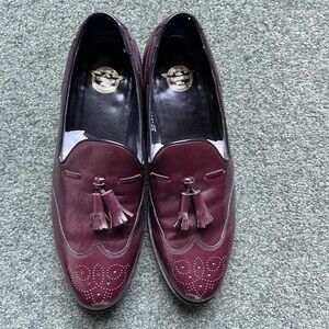 Florsheim Deerfield Men's Burgundy Wine Leather Loafers